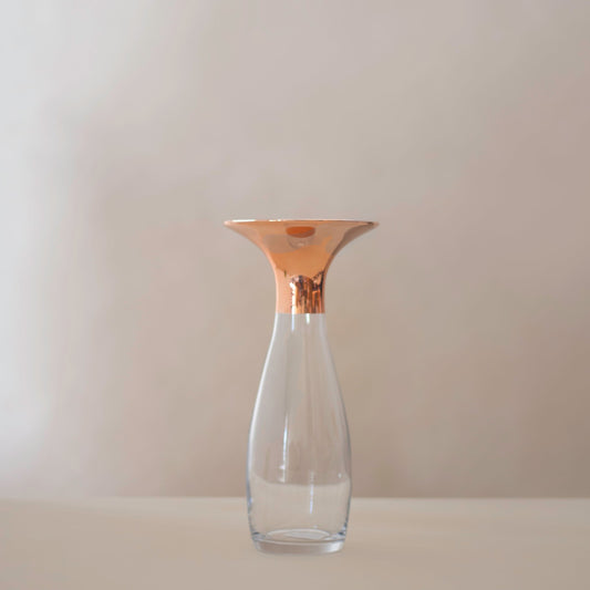 Laetus Rose Gold Glass Vase (Large)