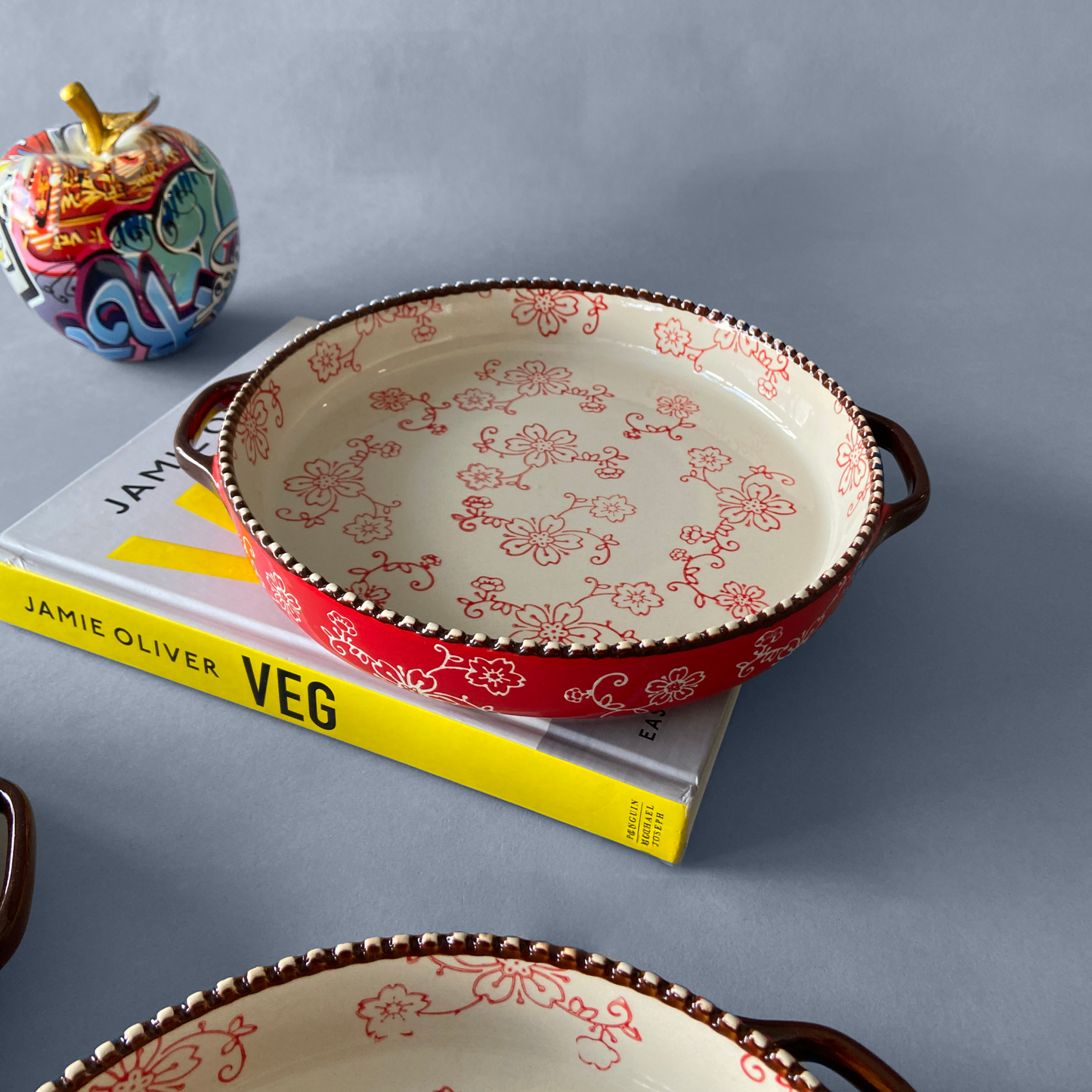 Tableware Flower Baking Dish Bowl (large)