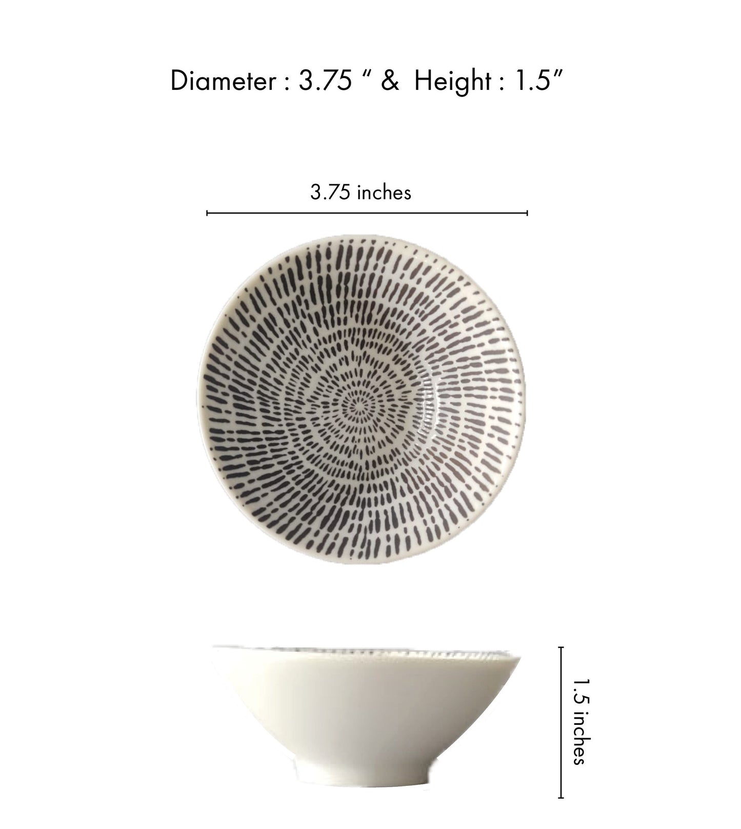 Mangata Modern White Katori Bowl