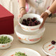 Gezellig White Ceramic Serving Bowl