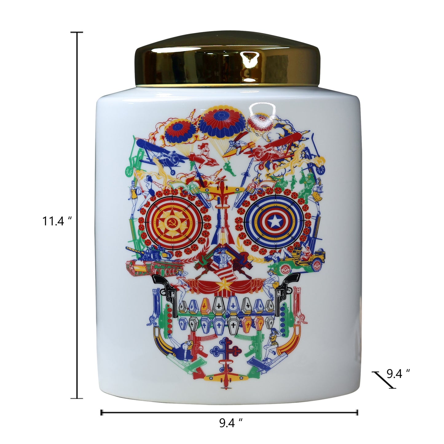 Bar Decor Skull Art Decorative Jar-Large - The Decor Circle