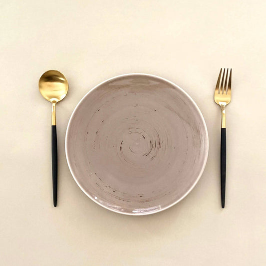 Stoneware Blush Pink Snack/Dessert Plate (Set of 2) - The Decor Circle