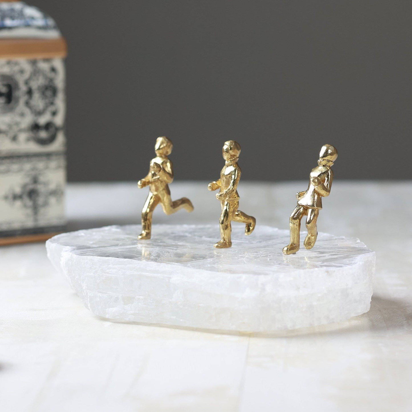 Aman Children Brass Crystal Sculpture - The Decor Circle