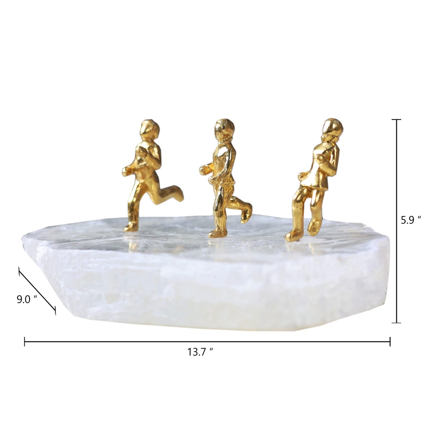 Aman Children Brass Crystal Sculpture - The Decor Circle