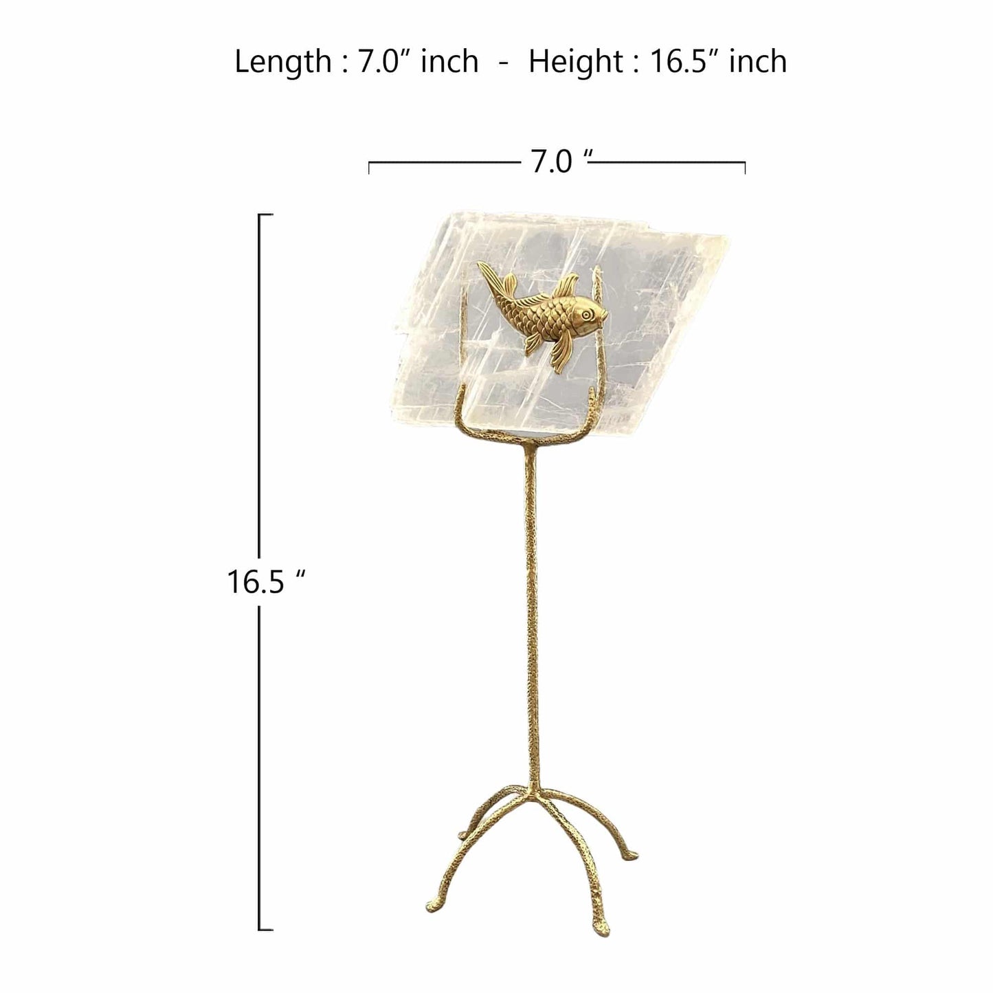 Luxury Crystal Meraki Fish decor sculpture-Tall - The Decor Circle