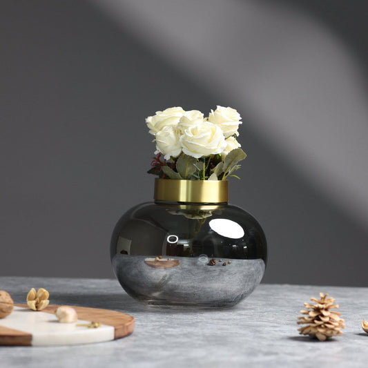 Home Decor Elysian Living room Dome Glass vase-Small - The Decor Circle