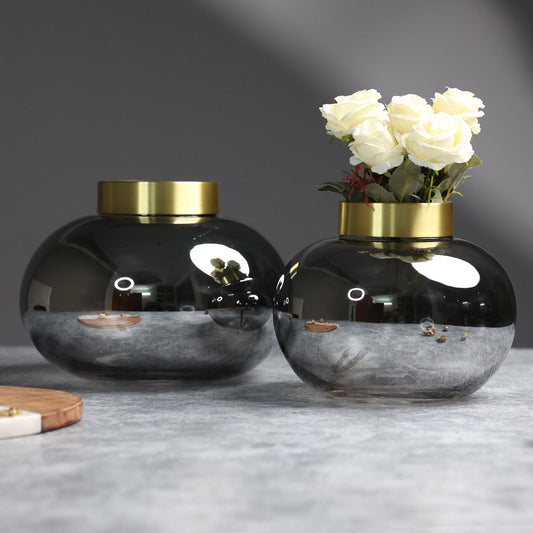 Home Decor Elysian Living room Dome Glass vase-Small - The Decor Circle