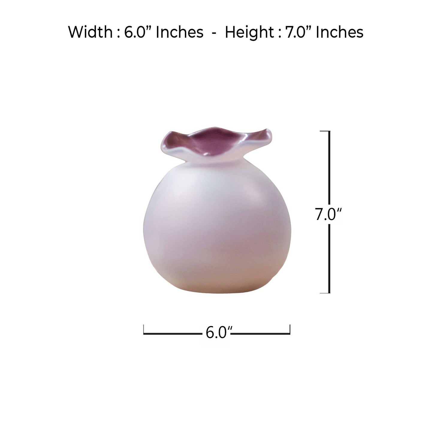 Marmor White Pink Glass Vase - The Decor Circle