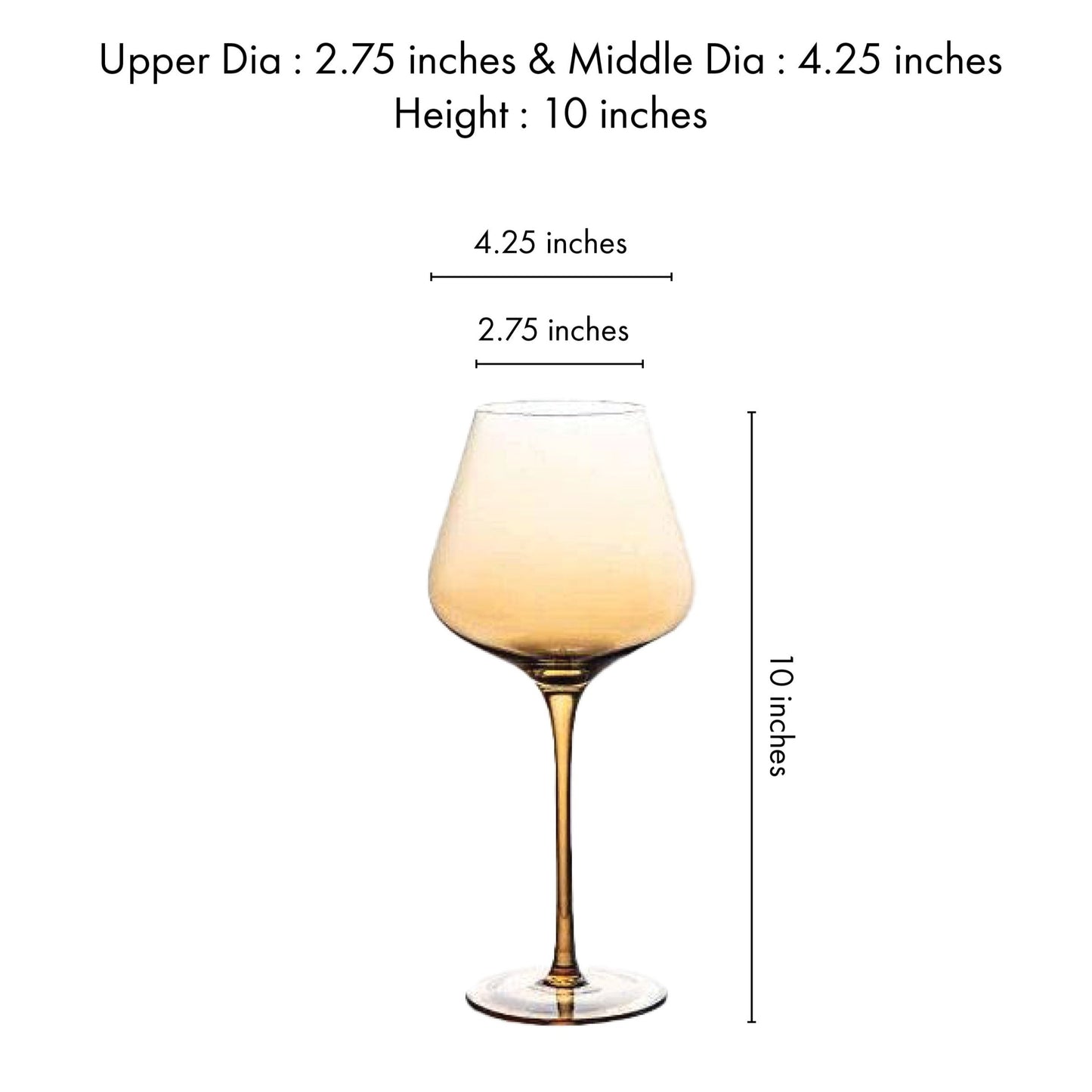 Barware Grande Goblet Wine Glasses (Set of 2/Set of 6)
