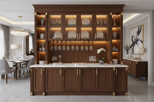 Modern Crockery Unit Design Ideas That Increase Home Aesthetics