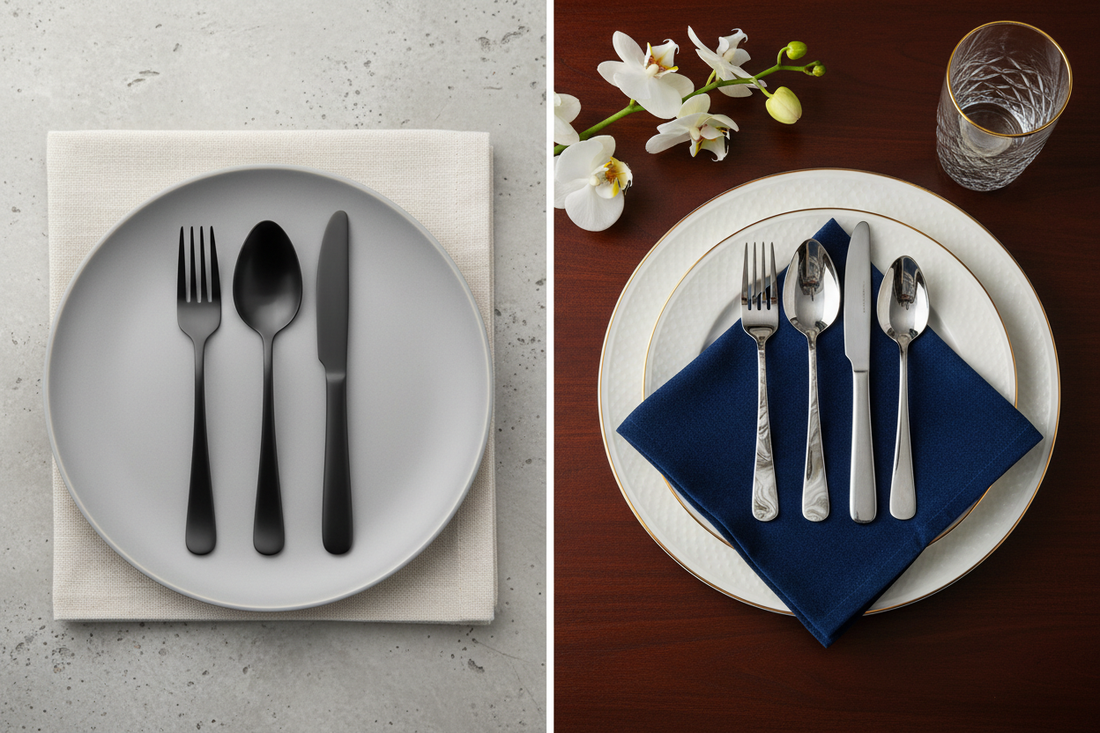 Matte Black vs. Marbled Cutlery: Which Style Suits Your Dining Aesthetic?