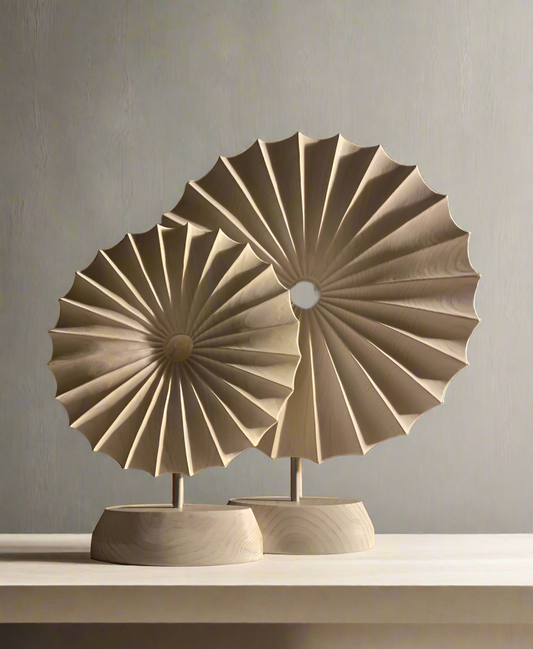 Wabi Sabi Wooden Showpieces (Set of 2)