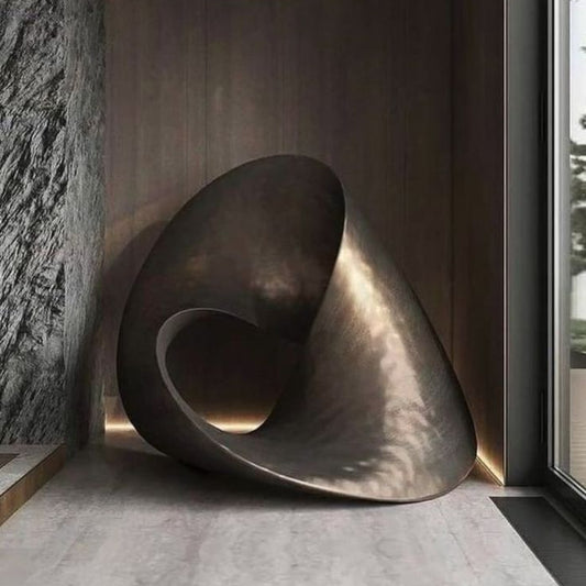 Mangata Curve Large Metal Sculpture for Lobby