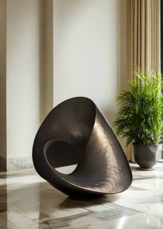 Mangata Curve Large Metal Sculpture for Lobby