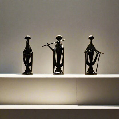 Japandi Wise Men Large Sculptures (Set of 3)