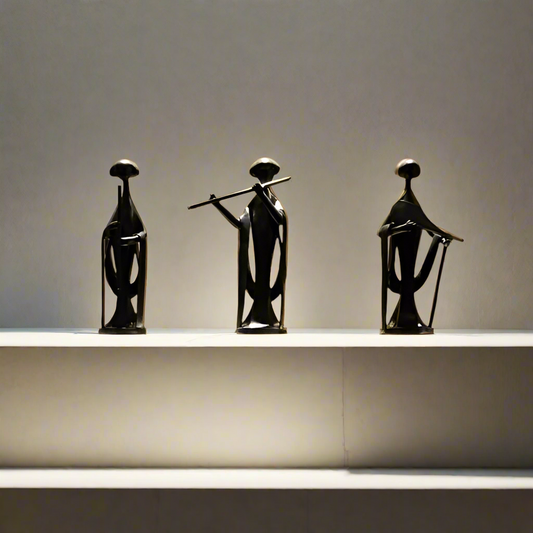 Japandi Wise Men Large Sculptures (Set of 3)