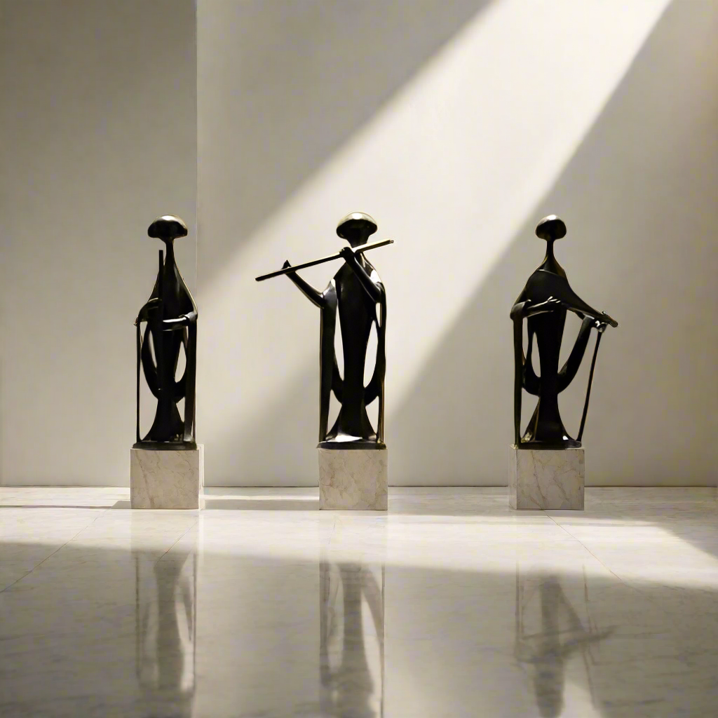 Japandi Wise Men Large Sculptures (Set of 3)