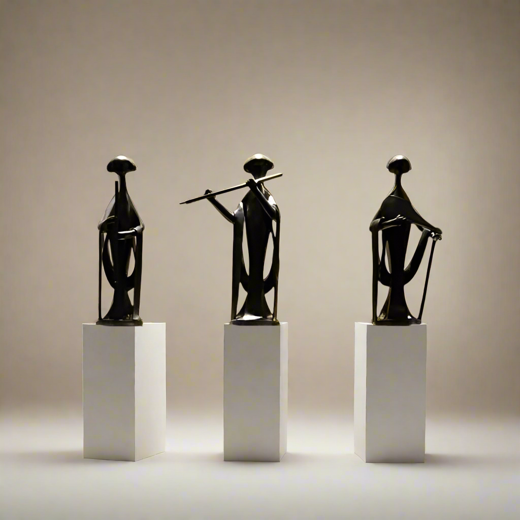 Japandi Wise Men Large Sculptures (Set of 3)