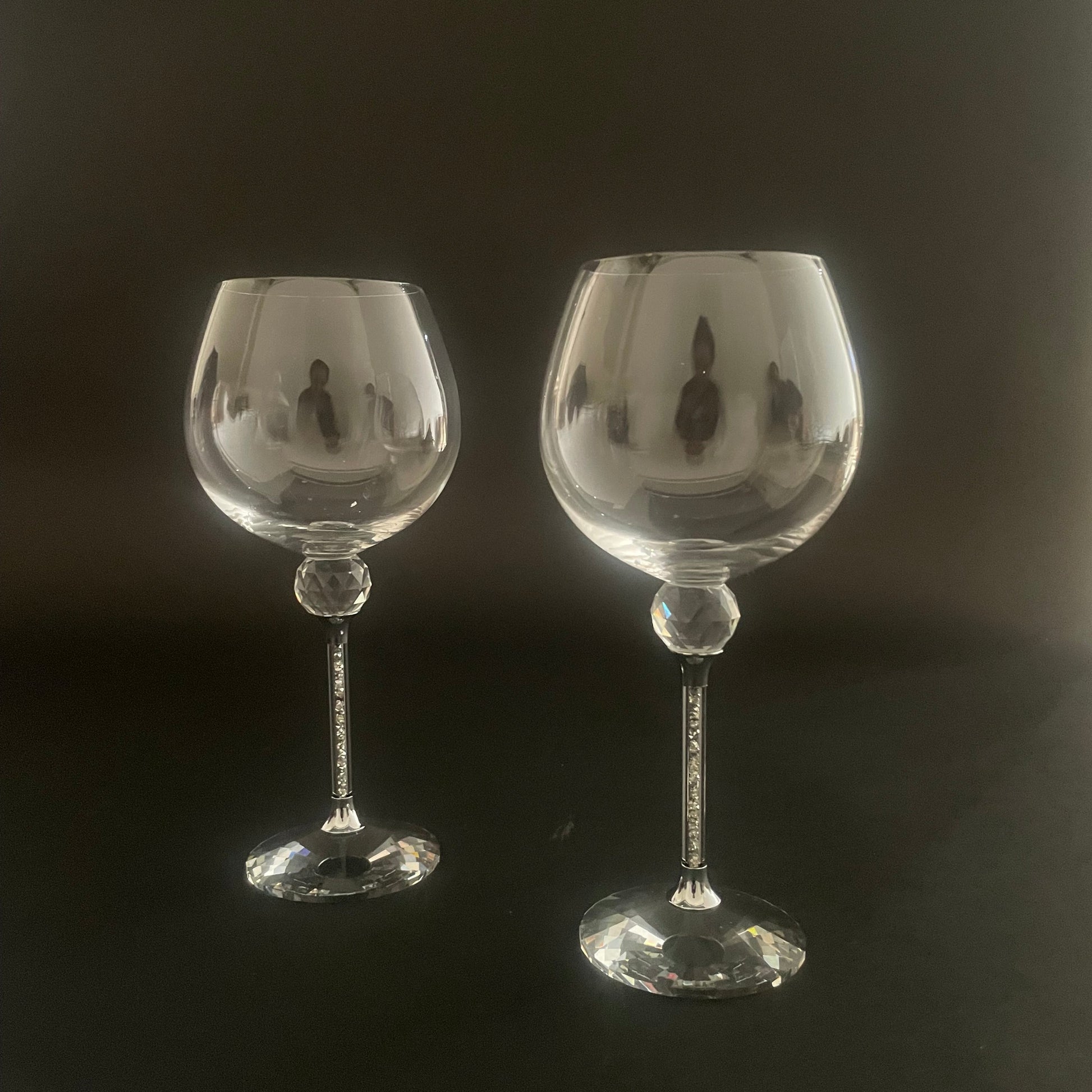 Silver Swarovski Wine Glass Gift Hamper (Set of 2)