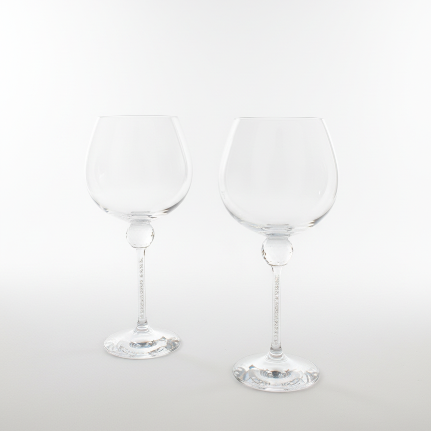 Silver Swarovski Wine Glass Gift Hamper (Set of 2)