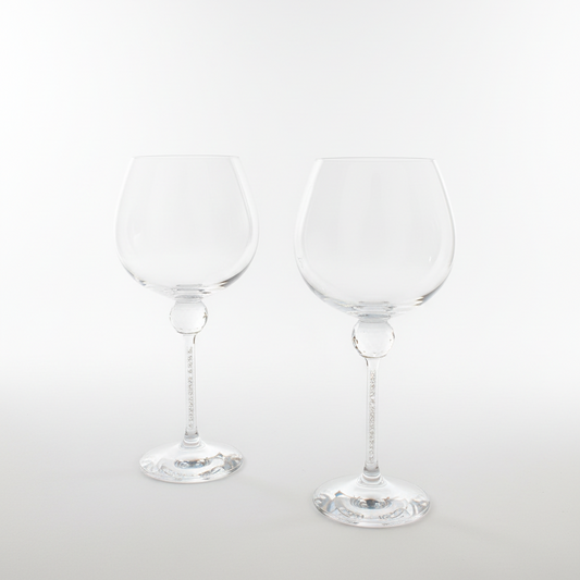 Silver Swarovski Wine Glass Gift Hamper (Set of 2)