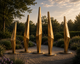 AKĀSHA V™ | Outdoor Bronze Garden Sculptures (Set of 5)
