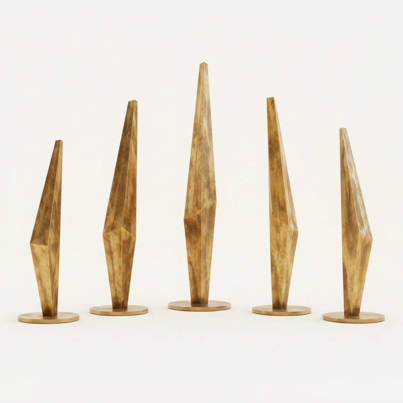 AKĀSHA V™ | Outdoor Bronze Garden Sculptures (Set of 5)