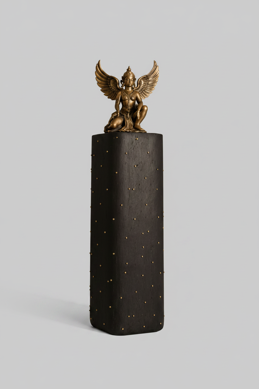 Heritage Garuda Ascension Sculpture (Black)