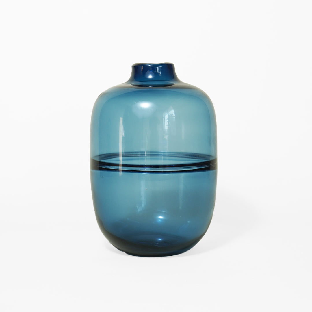 Animus blue Glass Vase (Medium)