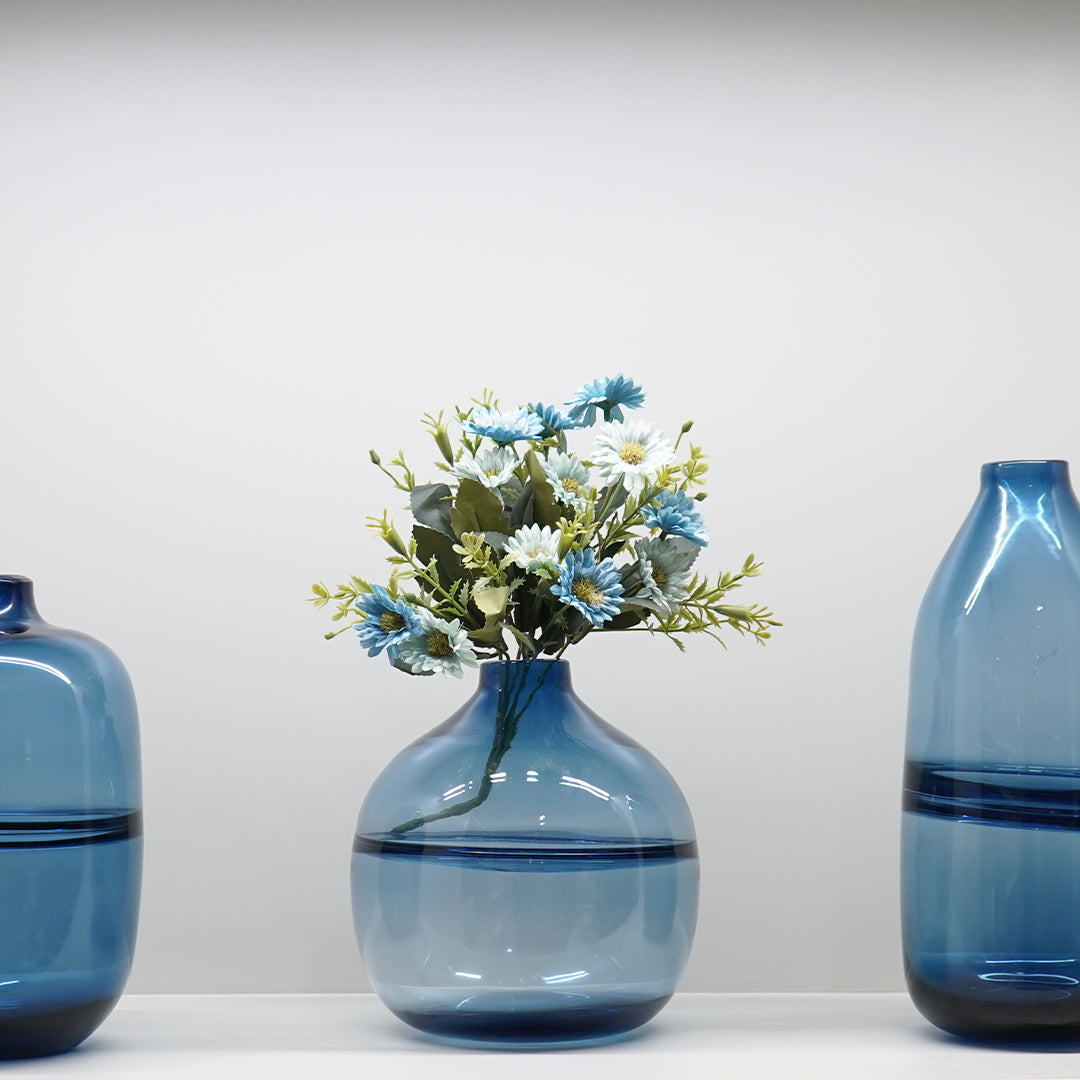 Animus Blue Glass Vase (Small)