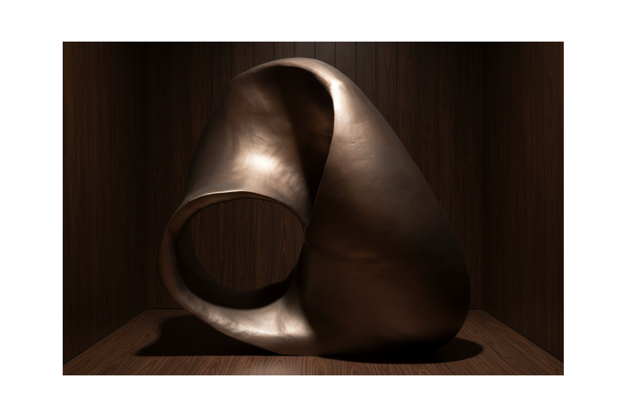 Mangata Curve Large Metal Sculpture for Lobby