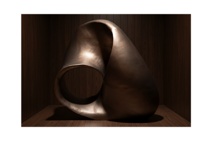 Mangata Curve Large Metal Sculpture for Lobby