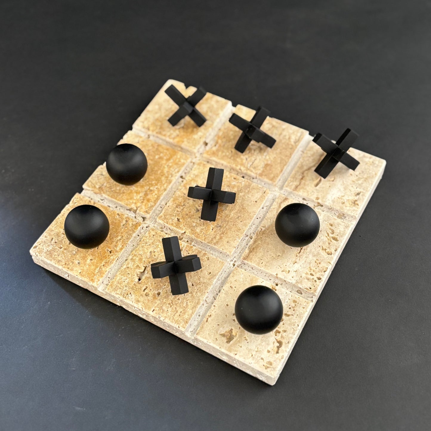 Traventino Tic Tac Board | Corporate Gifting