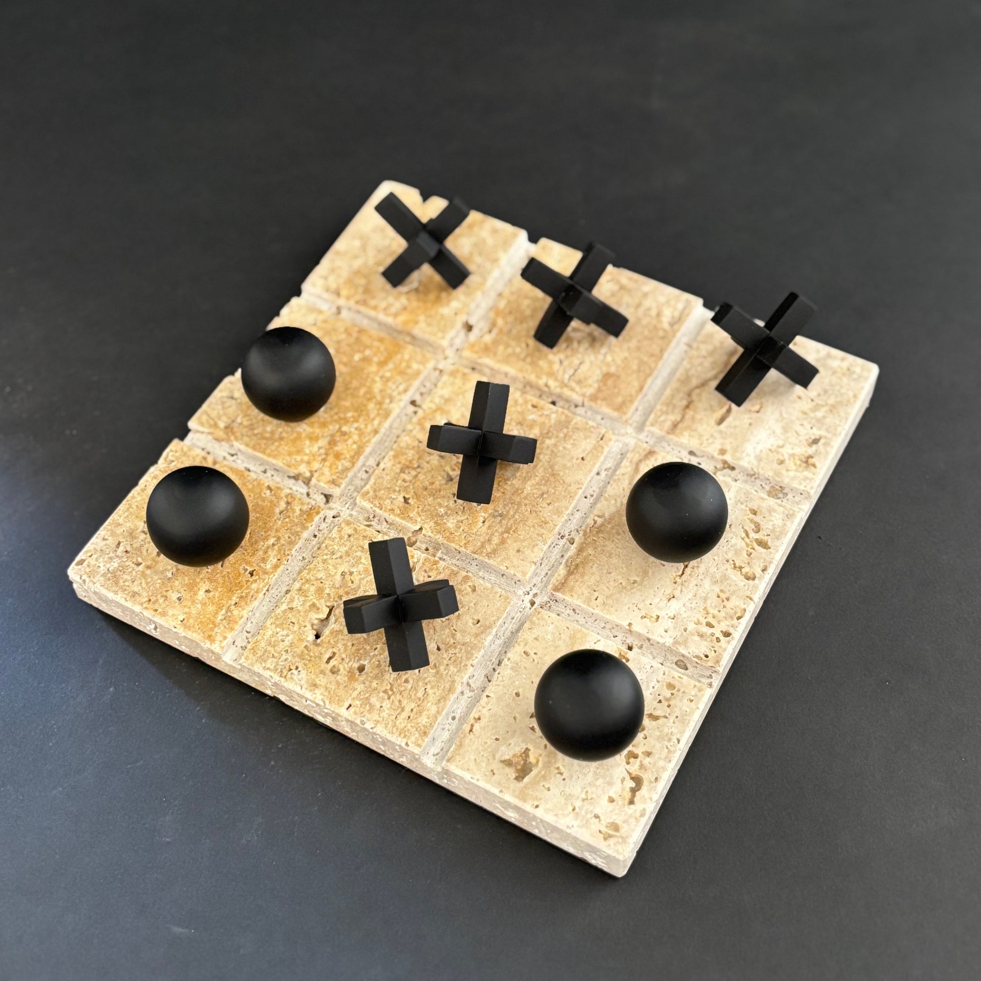 Traventino Tic Tac Board | Corporate Gifting