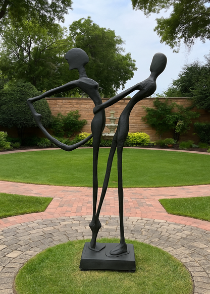 Amantes Dancing Courtyard Big Sculpture for Homes