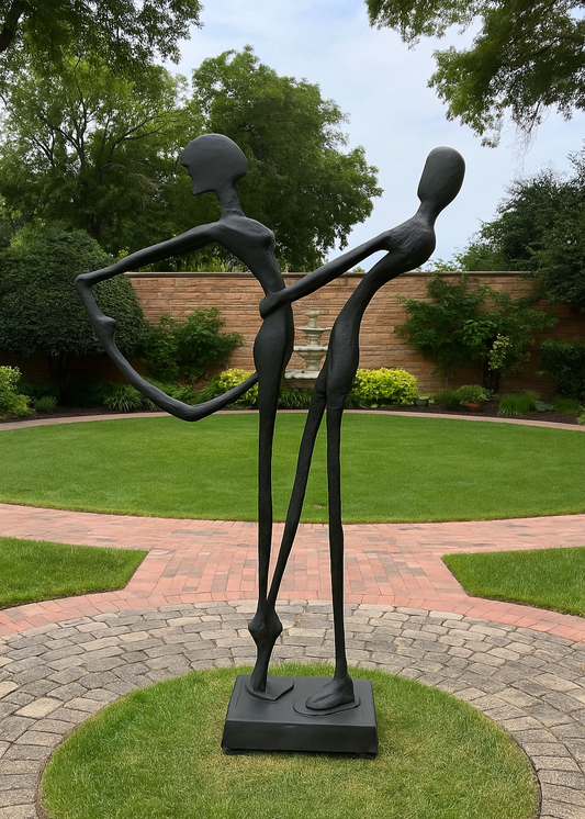 Amantes Dancing Courtyard Big Sculpture for Homes
