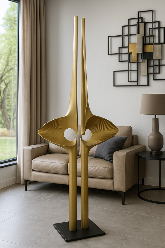 Gold sculpture 
