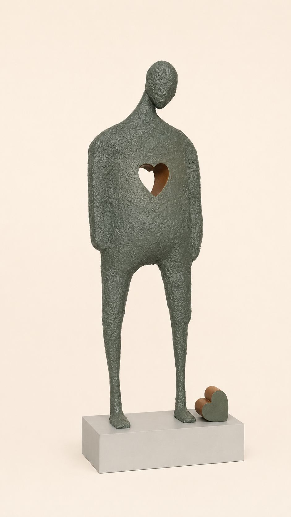 The Heart Man | Modern Metal Sculpture (6 feet)