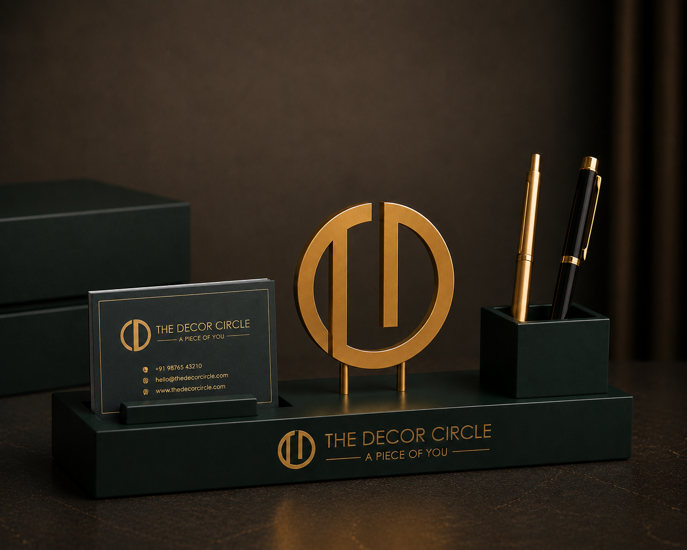 Company Logo Executive Desk Organizer (Custom)