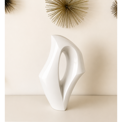 The Eye White Coffee Table Showpiece