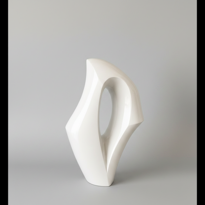 The Eye White Coffee Table Showpiece
