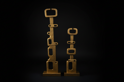 Sanitatem Organic Black Gold Sculptures Set (Set of 2)