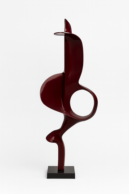Indomitus Large Maroon Sculpture for Living Room