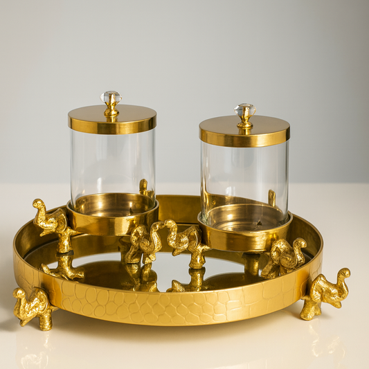House warming Tray Set with Jars Gift Hamper