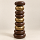 Sama Core - Walnut Bronze Wood Totem Sculpture