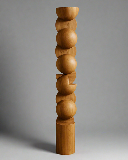 Wabi Sabi Wooden Walnut Large Sculpture (5/6 Feet)