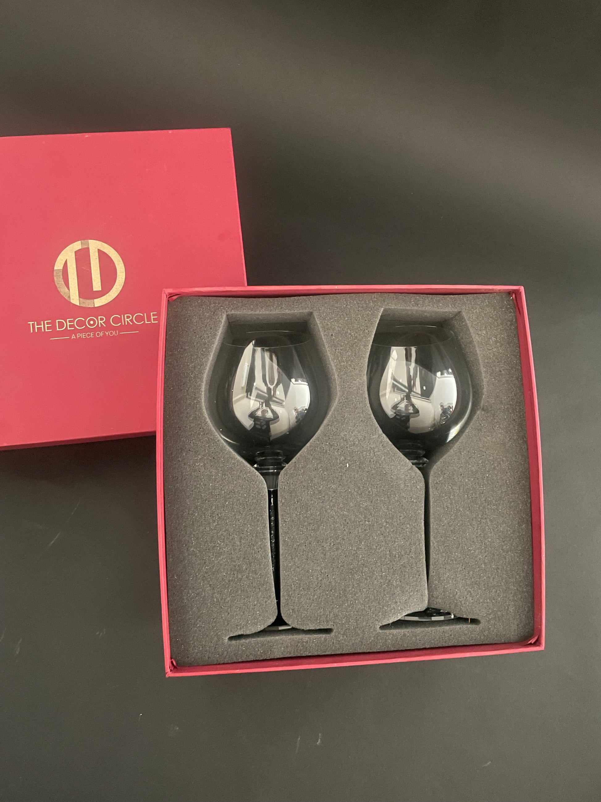 Silver Swarovski Wine Glass Gift Hamper (Set of 2)