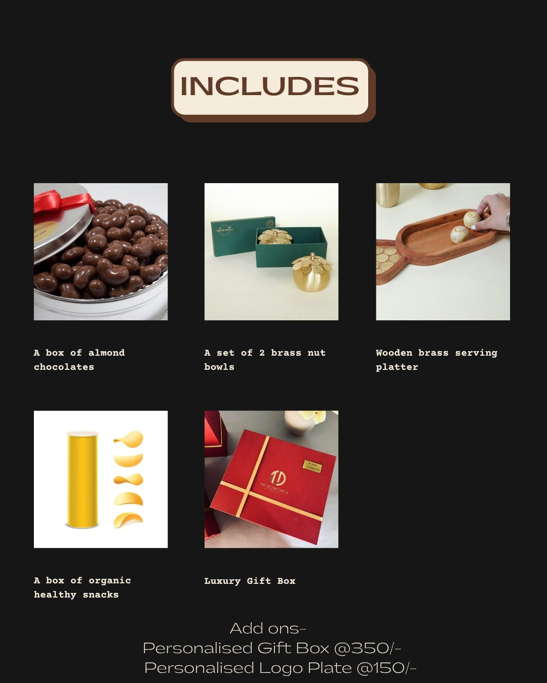 Traditional Brass Bowl & Platter Gift Hamper Box