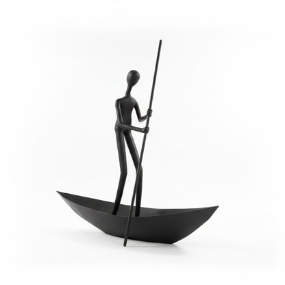 Navious Boat Man Sculpture for Entrance Lobby (6 feet)
