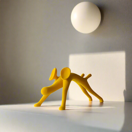 Figaro Yellow Bar Decor Sculpture